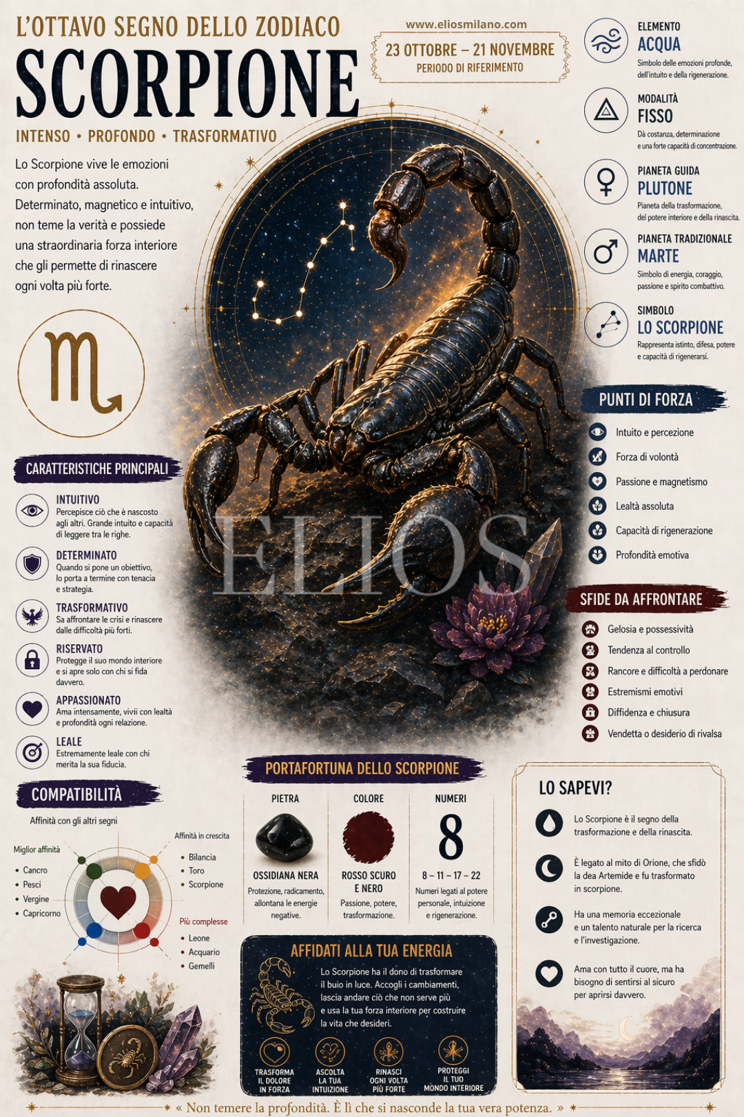 Pergamena Segno Zodiacale